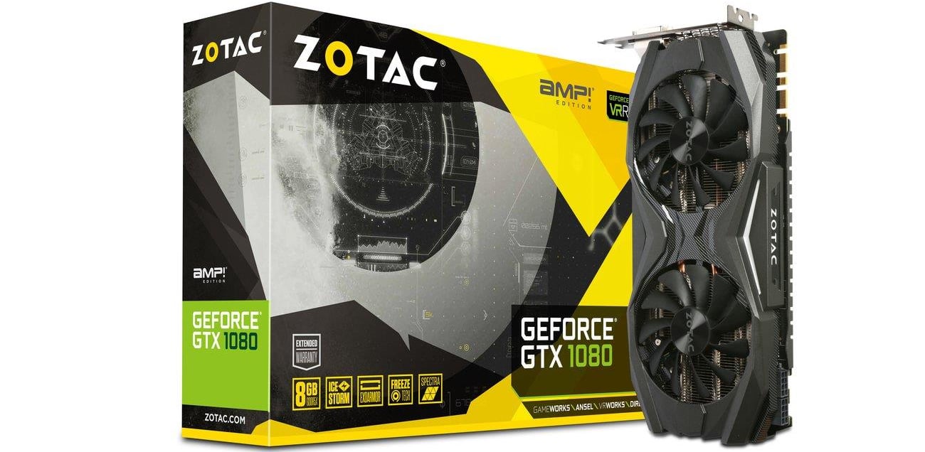 Zotac GeForce GTX 1080 AMP Edition 8GB GDDR5X - Karty graficzne